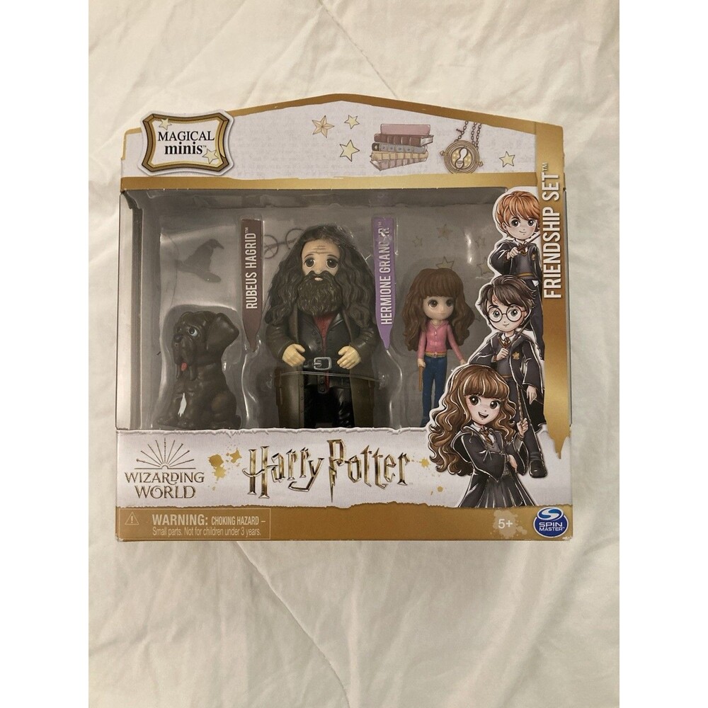 Harry Potter Figurines | Includes Hagrid, Hermione & Fang | Magical Minis